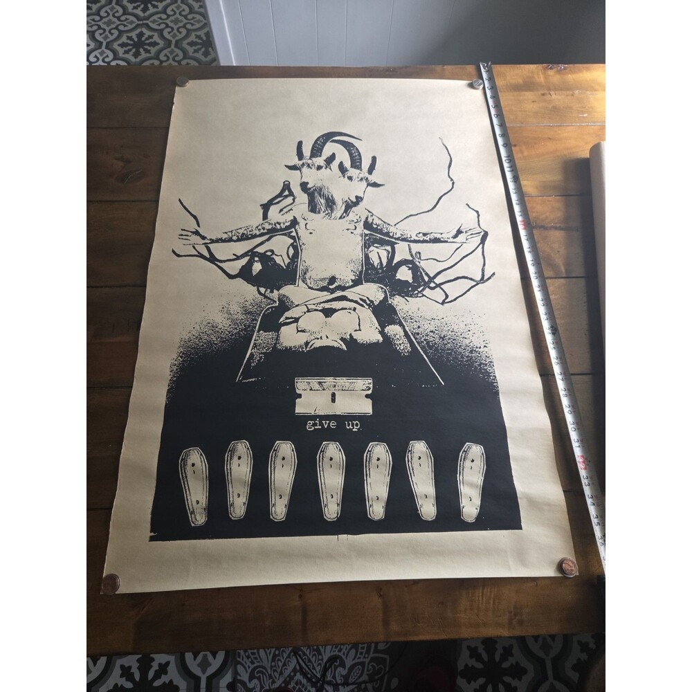 GIVE UP Houston Graffiti Artist Archive Set Of 2 Prints Shirt M Transparency Lot